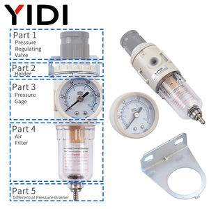 AFR2000 Druck regelventil für Druckluft filter mit 4mm 6mm 8mm 10mm 12mm G pneumatischem Gewinde anschluss - Product Image 6