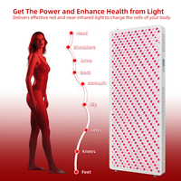 Appareil de luminothérapie rouge REDSKY 660 nm 850 nm, grande taille, pour le corps entier, panneau de luminothérapie LED rouge infrarouge proche avec support horizontal