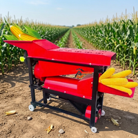 Décortiqueuse et batteuse de maïs électrique combinée en acier, haute productivité, pour usage agricole, vente en gros