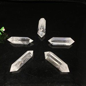 Torres de Cuarzo Transparente de Doble Terminación para Sanación Energética Natural, Varitas de Piedras Preciosas para Decorar Puntas de Cristal - Product Image 3