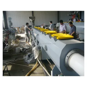 Máquina de extrusión de tubos de PVC, 50-160mm, CPVC, UPVC