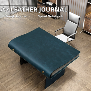 Kualitas tinggi kustom A5 <span class=keywords><strong>Notebook</strong></span> Spiral kulit PU hadiah jurnal kertas sadel jahitan warna kustom penutup ukuran A4 B5 B6 - Product Image 2