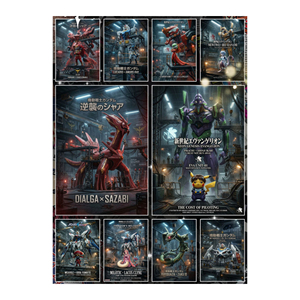 YQ 100 Packs Infinite Archives Anime Invasion A5 Cartes à collectionner Pokémon, Planches d'art Pokémon Fan Art COS Universe, Vente en gros - Product Image 2