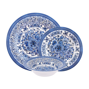 Màu Xanh Và Trắng Phong Cách Melamine Nhà Sử Dụng Bữa Ăn Tối Bộ - Product Image 4