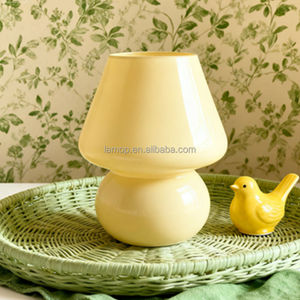 Американская ретро-лампа в виде гриба с ретро-дизайном, стеклянная, в горошек, USB, с регулировкой яркости, прикроватный ночник, создающий атмосферу - Product Image 3