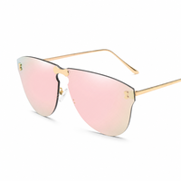 Nouvelles lunettes de soleil de style coréen, lunettes de soleil sans monture tendance, populaires auprès des influenceurs, UV400, idéales pour la conduite