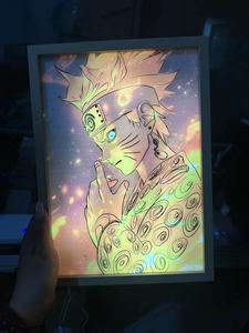 INS Led Lumière Peinture Décor USB Chevet <span class=keywords><strong>Photo</strong></span> Lampe De Table Japon <span class=keywords><strong>Anime</strong></span> Style Moderne Lumière Du Soleil Fenêtre <span class=keywords><strong>Photo</strong></span> <span class=keywords><strong>Dessin</strong></span> Veilleuse - Product Image 3