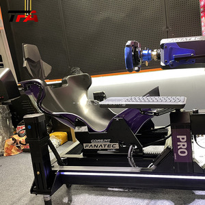 Simulateur profil aluminium volant personnalisé Cockpit simulateur de jeu de conduite superbe Cockpit avec vraie chaise course - Product Image 4