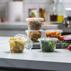 Custom PP Deli <b>Containers</b> 20oz <b>Plastic</b> Jar Deli <b>Container</b> Microwave Hot Soup Round Clear Takeout <b>Plastic</b> Deli Cup With <b>Lid</b> - Product Image 3