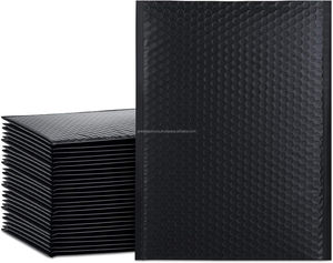 Black Thickened Bubble Envelope Bags Matte Surface Co-extruded Film Courier Bags For Garment Delivery - Product Image 6