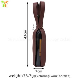 Borsa Regalo per Vino in Pelle PU Custodia per Bottiglia di Vino <span class=keywords><strong>Presentazione</strong></span> per Feste di Matrimonio e Inaugurazione Casa Porta Bottiglia di Whisky per Regali Familiari - Product Image 6