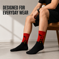 Chaussettes d'automne pour adultes Mushafier personnalisées OEM - Polyester/Nylon/Coton/Fibre de bambou/Laine, sans couture, résistantes aux déchirures, chaussettes rapides