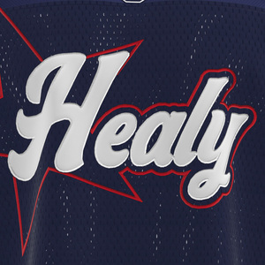 Maillot de football américain style HEALY, rétro, à rayures, en maille respirante, couleur personnalisée, bloc de couleurs, vêtement de football tendance - Product Image 5