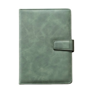 Cuaderno diario de cuero Vintage A5 de lujo, diario Personal encuadernado con hilo, rejilla de puntos de costura, diario punteado forrado - Product Image 1