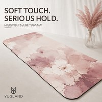 Tapete de Yoga Yugaland Flagship 140 de Gamuza, Antidesgarro, Antideslizante, de Caucho Natural, Venta al Por Mayor
