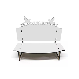 4/7 Inches Custom MDF Sublimation in Loving <strong>Memory</strong> Memorial <strong>Bench</strong> - Product Image 1