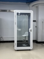 Cabine acoustique intérieure en acier insonorisée pour bureau, réduction du bruit, espace privé
