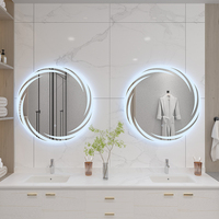 Anti-buée Salle De Bains Smart LED Miroir Mural Led Lumière Miroir Avec Température Smart Mirror