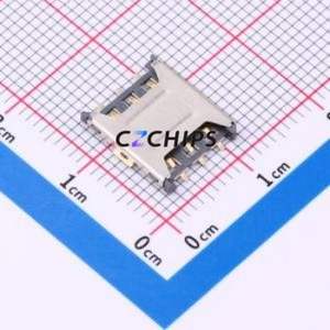 SIM-18A SIM Card Connector SMD Connector Plug-In Type Micro SIM Card Card Holder With Positioning Post - Product Image 1