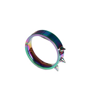 Anillo de Acero Inoxidable con Puntas SA1220, Joyería Geométrica Unisex, Accesorio para Fiestas - Product Image 5