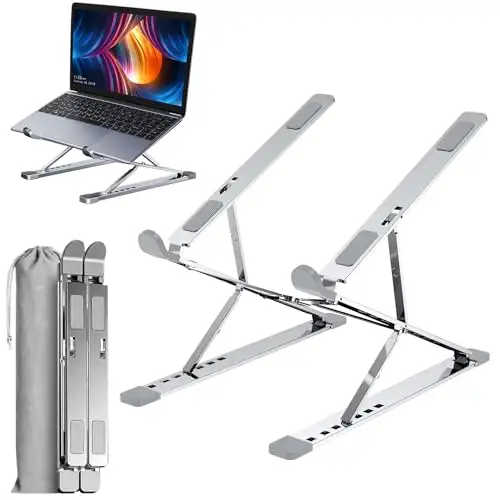 Reno 2024 Nieuwe Ontwerp Twee Laag Aluminium Opvouwbare N8 Laptop Standaard Voor Alle Grootte Laptops