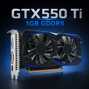 การ์ดจอ GTX550Ti <span class=keywords><strong>1GB</strong></span> GDDR5 128Bit ระบายความร้อนด้วยพัดลม สำหรับการ์ดแสดงผล DVI VGA สำหรับเล่นเกม GPU สำหรับคอมพิวเตอร์ตั้งโต๊ะ - Product Image 3
