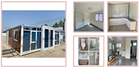 Kits de maisons préfabriquées à assemblage rapide, maisons modernes en conteneurs d'acier, maisons prêtes à l'emploi sur roues, maisons à structure extensible, villas préfabriquées de luxe