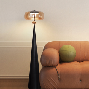 โคมไฟตั้งพื้นสไตล์มินิมอลอิตาลี โคมไฟแก้วระดับไฮเอนด์ หรูหรา เหมาะสำหรับห้องนั่งเล่น วางข้างโซฟา ติดผนัง แนวตั้ง ใช้ในห้องนอน ให้แสงสว่างแบบสร้างบรรยากาศ - Product Image 4