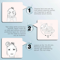 Masque facial en gel de biocellulose OEM à la noix de coco, aux probiotiques, au Cica et à l'acide hyaluronique, hydratant, éclaircissant, anti-âge et blanchissant