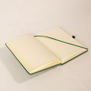 Cuadernos de Tapa Dura Cosidos a Mano con Lámina Plateada de Cuero PU de Alta Calidad, 120 Hojas, para Uso Promocional, Venta al Por Mayor de Fábrica - Product Image 2