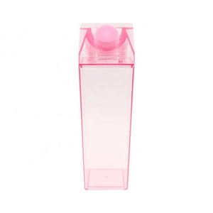 500ML 17Oz Transparent Plastic Square Water <b>Bottle</b> Juice Acrylic Milk <b>Bottles</b> With Custom Logo - Product Image 1