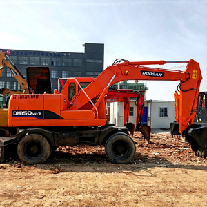 Excavatrice sur pneus d'occasion Doosan DX150W-9 DH150W-7, 15 tonnes, avec pneus en caoutchouc, à vendre - Product Image 1