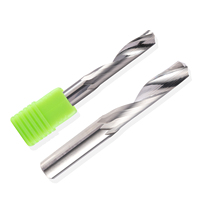 Fresa de carburo sólido para corte de aluminio CNC, herramienta de fresado de un solo filo con borde antiacumulación