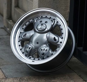 Jiangzao roue de coulée en alliage d'aluminium ours en peluche roues jantes mignonnes pour mini voiture 4x100 15 pouces - Product Image 6