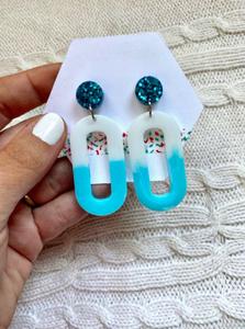 Bohemian Crystal Resin <b>Earrings</b> with Pressed Flowers, Golden Accents & Handmade Charm - Product Image 6