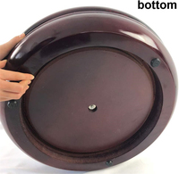 Jeu de roulette professionnel de qualité casino haute brillance 20 pouces roue de roulette en bois de luxe avec 2 pilules de boules