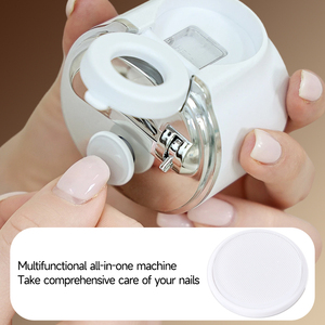 <span class=keywords><strong>Appareil</strong></span> de soin des ongles électrique léger et multifonctionnel avec compartiment de rangement pour lames courbes et loupe, idéal pour les seniors et les bébés - Product Image 5