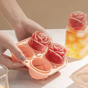 Premium 100% Food Safe BPA Free <b>Silicone</b> Rose Ice Cream & Cake Mold Eco-Friendly Easy Release Baking Accessories - Product Image 5
