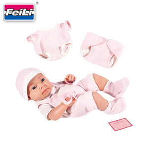 Custom and Wholesale Pink 18 Inch Lifelike Vinyl Realistic Reborn Baby <strong>Dolls</strong> With Accessories Trending <strong>Dolls</strong> <strong>Dolls</strong> Manufacturer - Product Image 1