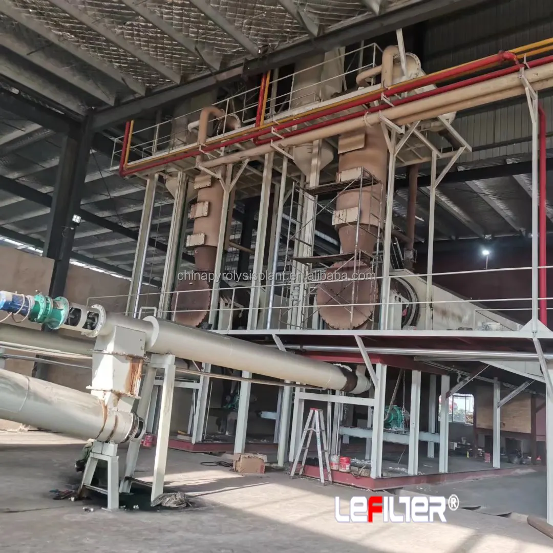 Fully Automatic Continuous 20 Ton waste tires pyrolysis machines to fuel oil conversion