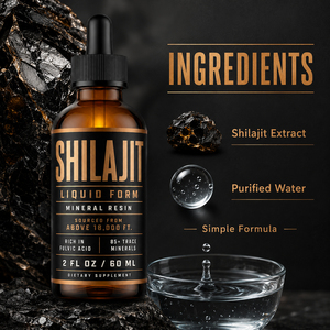 Extrait de résine de Shilajit de l'Himalaya purifié en gouttes liquides, complément antioxydant, soutien à la digestion et à l'immunité, sans gluten, sans produits laitiers - Product Image 2