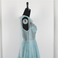 Nouvelles arrivées : Robe de soirée sexy à col en V, broderie perlée, coupe princesse, grande taille, lavable, style A-line