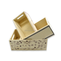 Vintage Houten Mand Natuurlijke Houten Decoratieve Opbergdoos/Groothandel Goedkope Houten Opslag Fruitgroenten Kratten