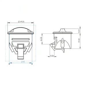 YH1770 RV RV Dining Car Magnet Door Lock Car Door Magnetic Lock Cover Product Category Lock Cylinders - Product Image 4