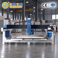 Machine de découpe à pont CNC 5 axes de haute précision avec service après-vente 24h/24 pour la découpe de pierre, granit, marbre et carrelage