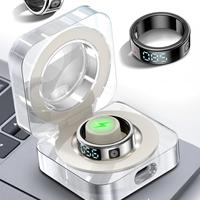 Anillo Inteligente SR08 2025 con Pantalla Multifuncional, Monitor de Ritmo Cardíaco, Resistente al Agua IP68, Anillo Inteligente Deportivo para Hombres