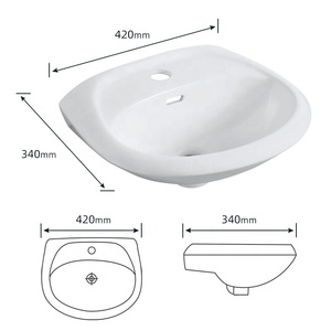 Goodone Vintage <strong>Big</strong> Freestanding Compact Deep Wash Bathroom Pedestal Lavatory <strong>Basin</strong> - Product Image 5