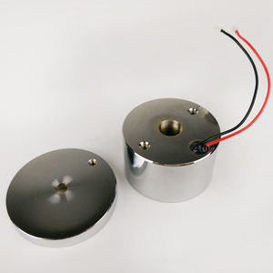 قفل كهرومغناطيسي مغناطيسي كهربائي بباب واحد 12 فولت 24 فولت تيار مستمر للتحكم في الوصول بشكل دائري 50 Force - Product Image 2