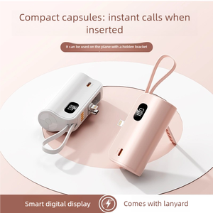 Mini Power Bank en forme de capsule 5000mAh, Power Banks personnalisables avec logo, 5000mAh - Product Image 4