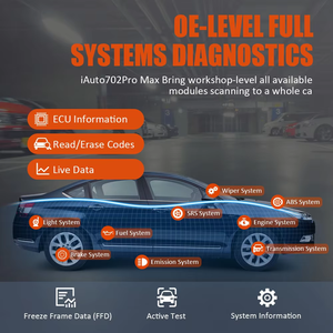 Vident iauto702pro tất cả các hệ thống ô tô chẩn đoán <span class=keywords><strong>Scanner</strong></span> chuyên nghiệp 34 Chức năng đặc biệt ECU mã hóa OBD2 xe máy quét - Product Image 5